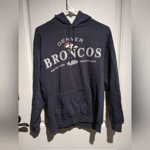 CSA Denver Broncos vintage sweatshirt hoodie front pocket women's size medium - Picture 1 of 6